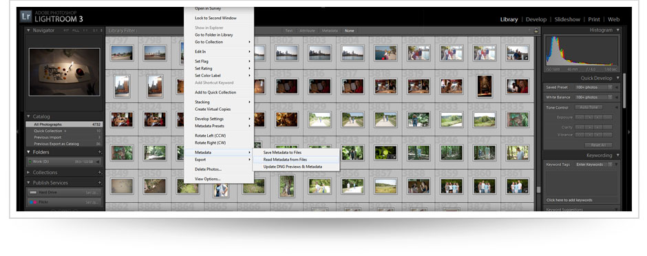 XMPs in Adobe Lightroom